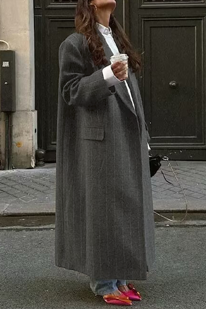 Bohonini Casual Stripe Pocket Patchwork Outerwear Jacket