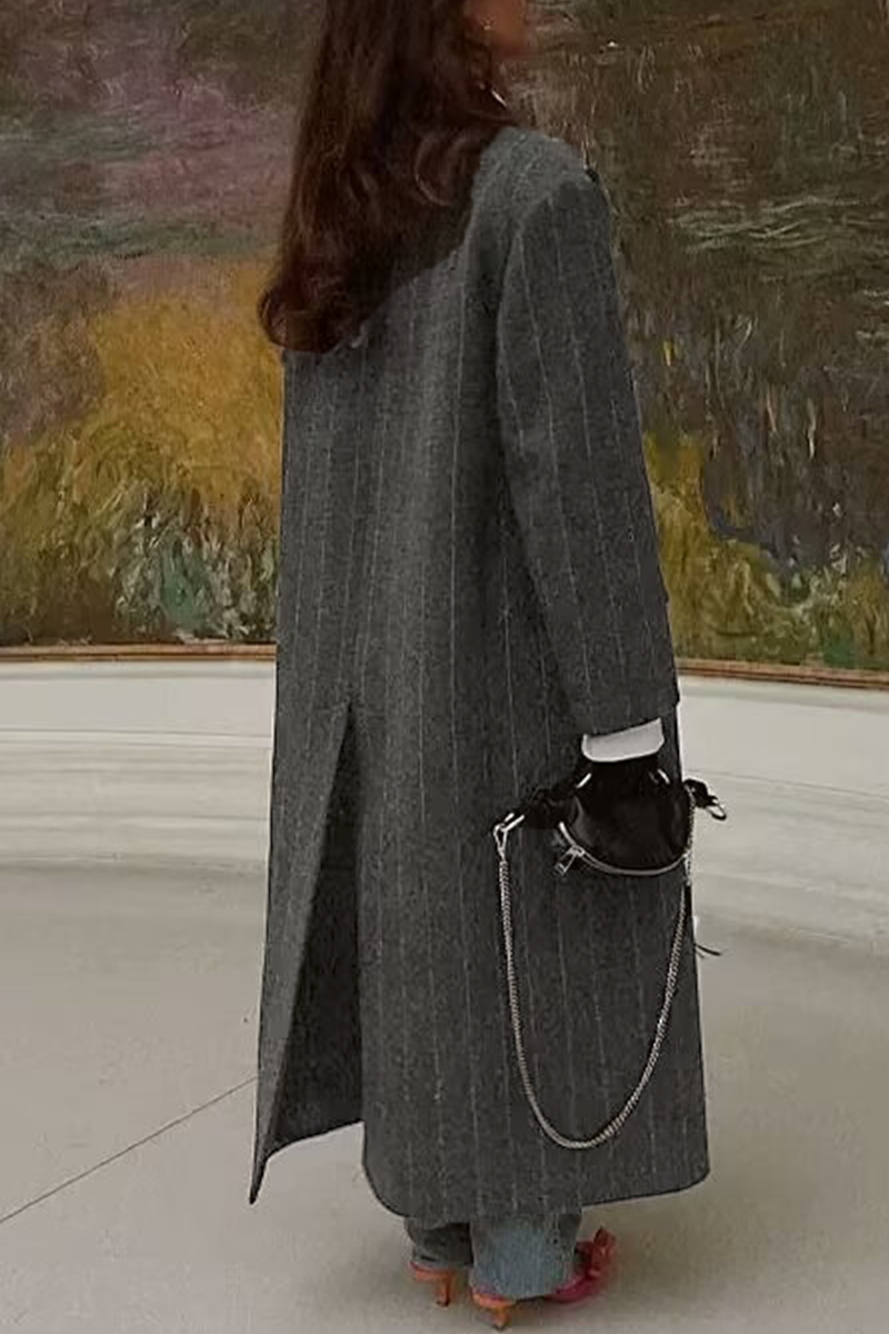 Bohonini Casual Stripe Pocket Patchwork Outerwear Jacket