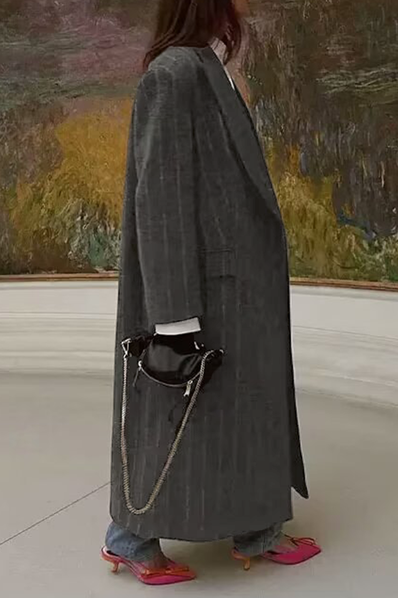 Bohonini Casual Stripe Pocket Patchwork Outerwear Jacket