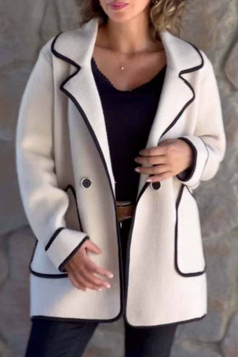 Bohonini Casual Contrast Pocket Patchwork Outerwear Jacket