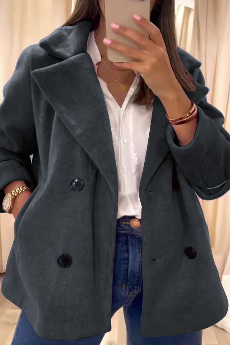 Casual Turndown Collar Blazer Outerwear in 6 Colors