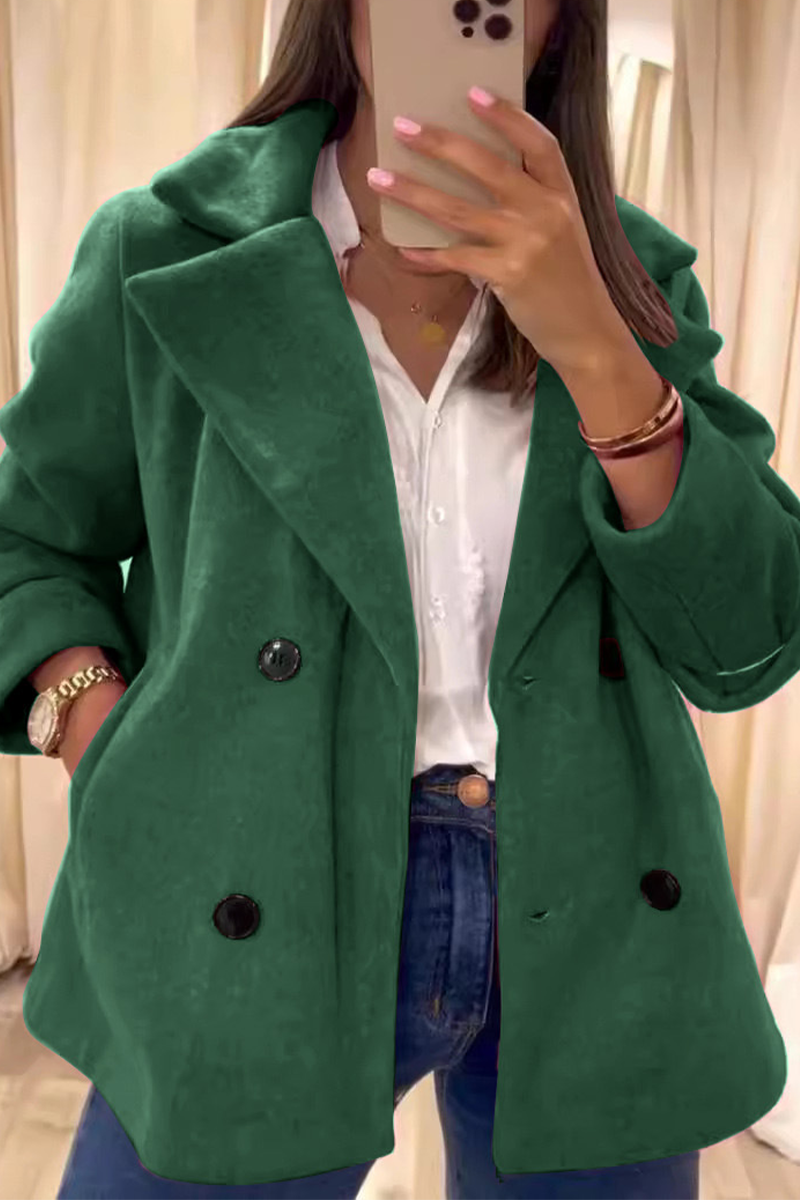 Casual Turndown Collar Blazer Outerwear in 6 Colors