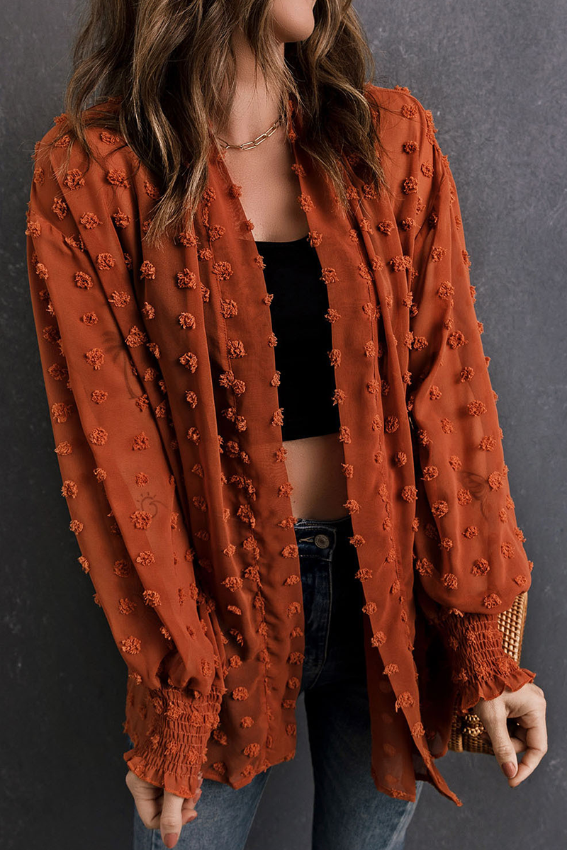 Bohonini Casual Fur Ball Cardigan for Stylish Outerwear