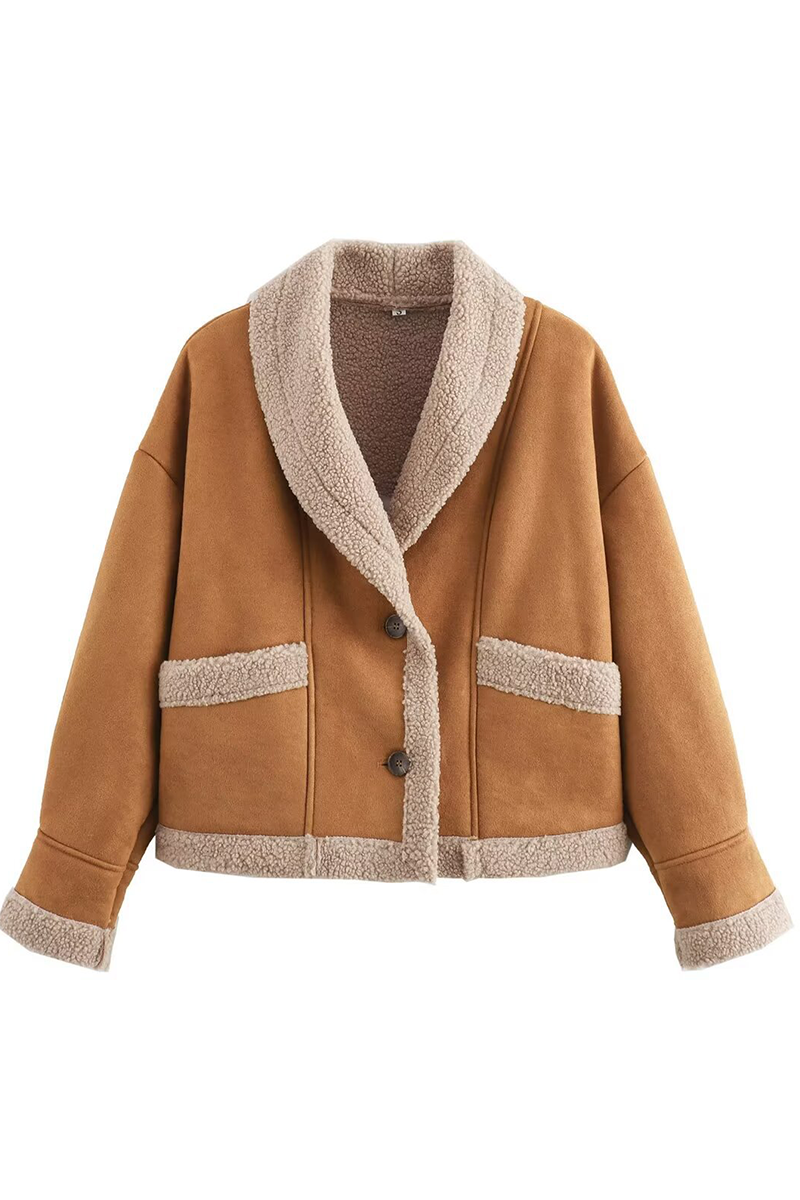 Stylish Casual Blazer with Pocket and Turndown Collar