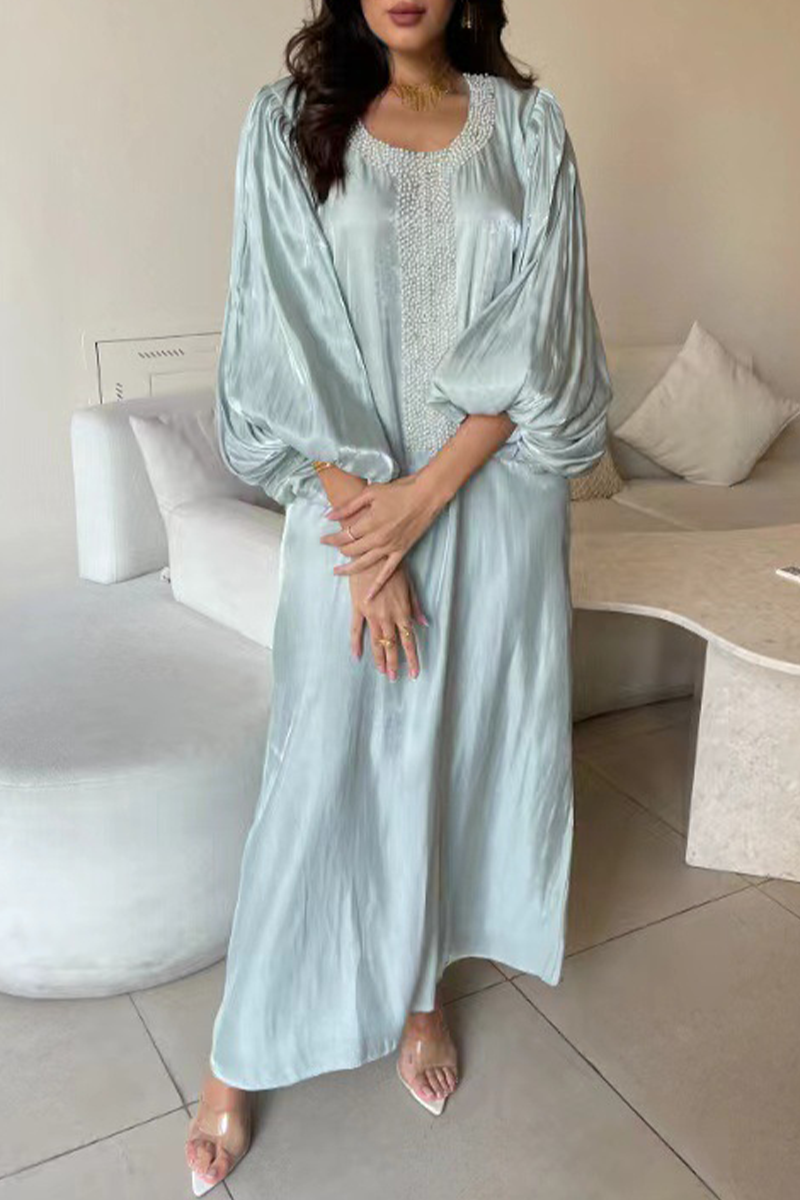 Casual Street Sequined V Neck Princess Dresses - Fashionpara