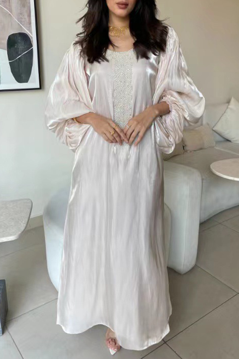 Casual Street Sequined V Neck Princess Dresses - Fashionpara