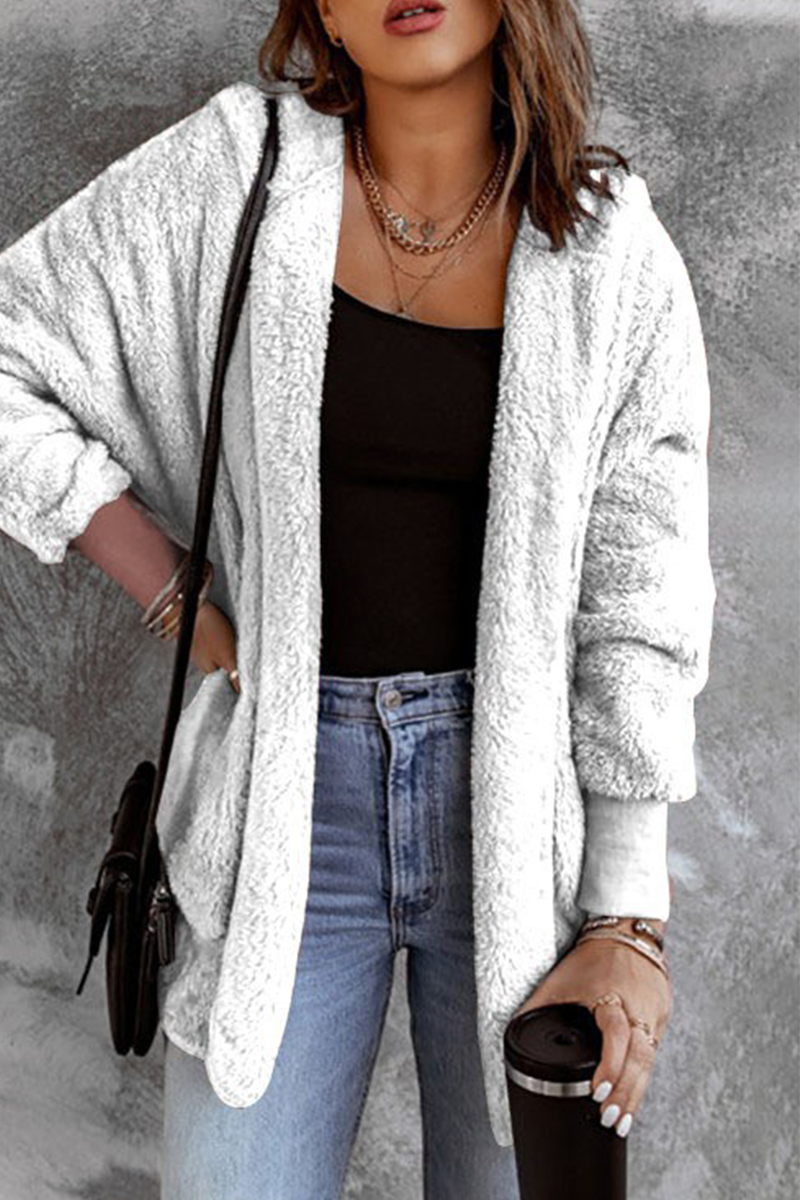 Fluffy Cardigan Outerwear for Casual Daily Comfort - 5 Colors