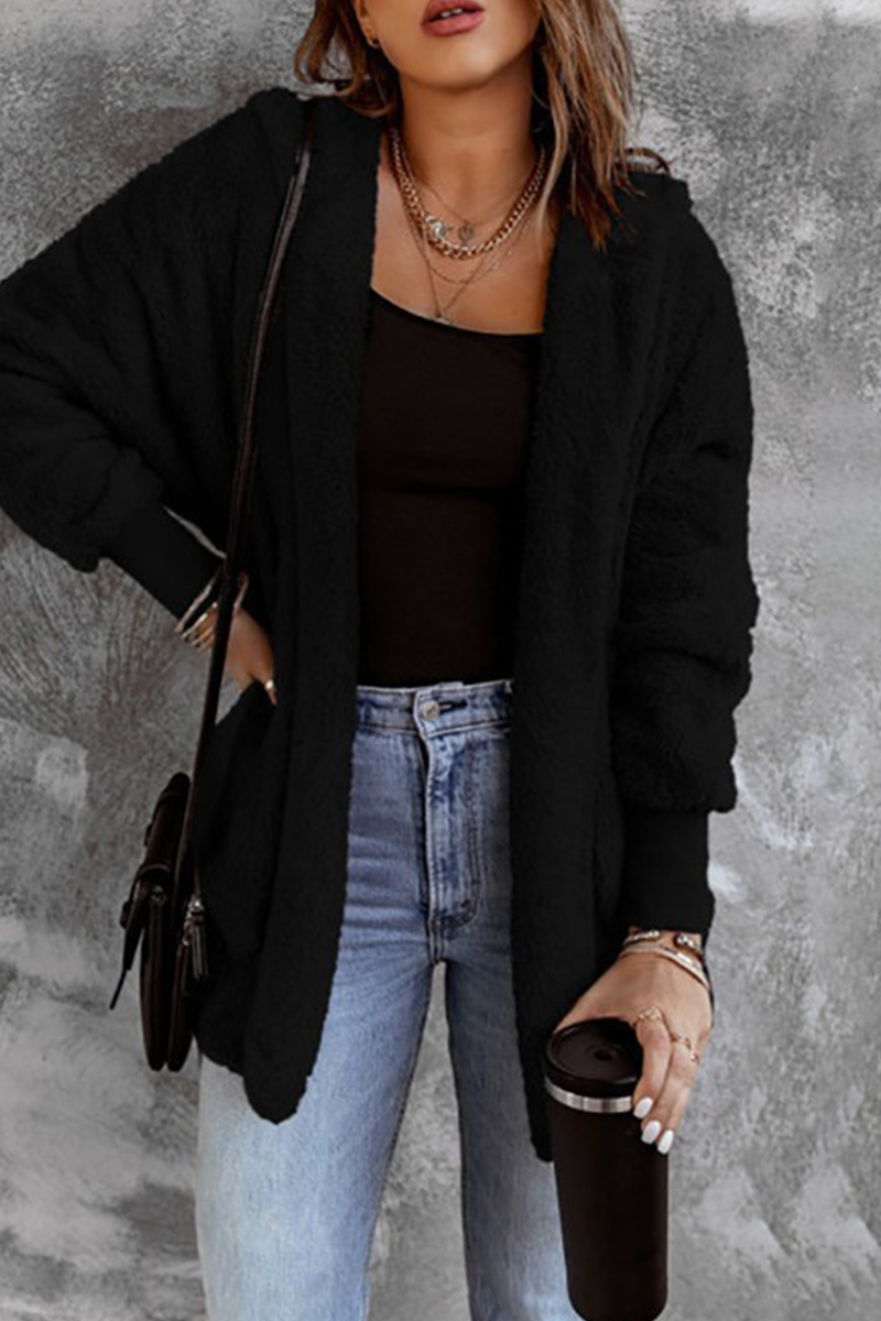 Fluffy Cardigan Outerwear for Casual Daily Comfort - 5 Colors