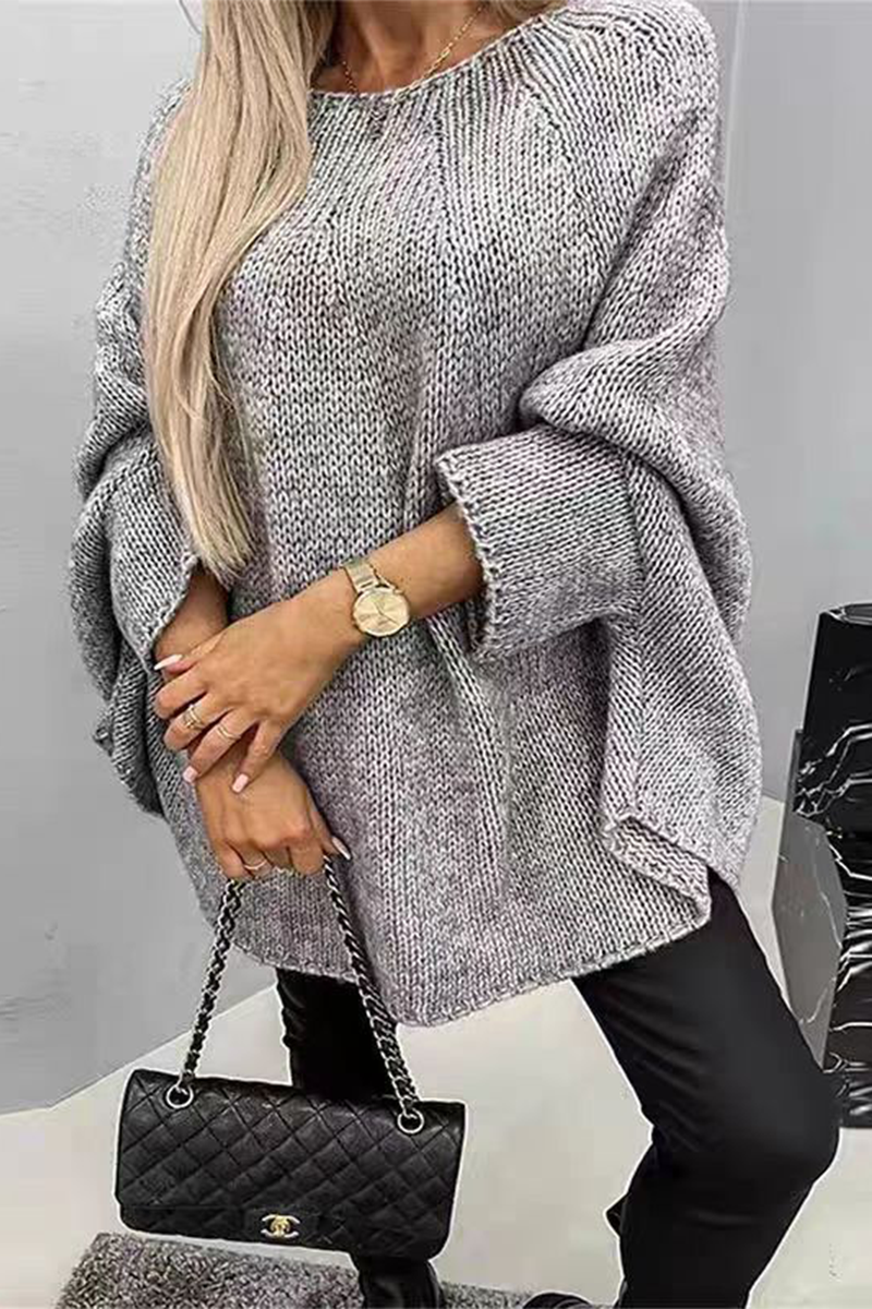 Bohonini Casual O Neck Sweater - Versatile Patchwork Style