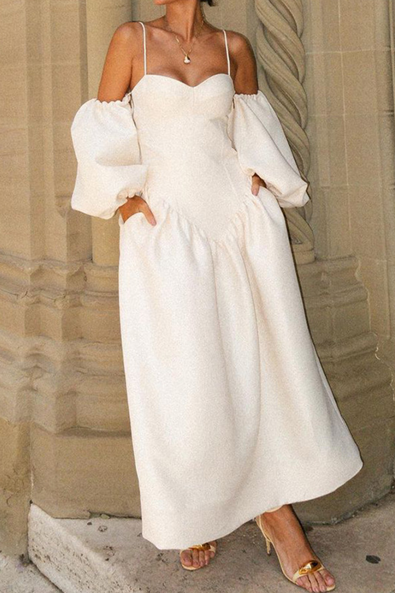 Sexy Pocket V Neck Evening Dresses - Fashionpara