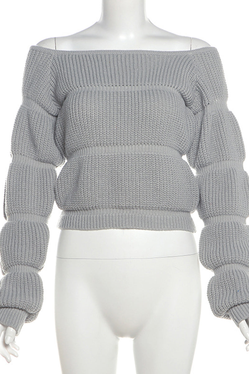 Bohonini Chic Off Shoulder Patchwork Sweater for Stylish Comfort