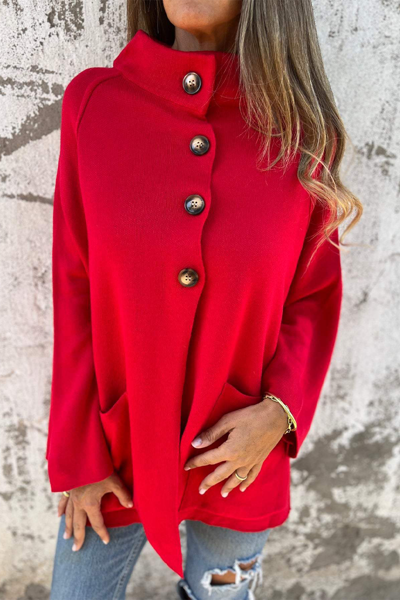 Bohonini Casual Knitted Jacket with Pocket and Collar Design