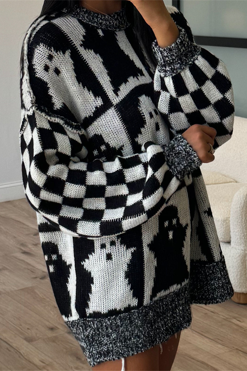 Bohonini Casual Plaid Weave Sweater for Effortless Style