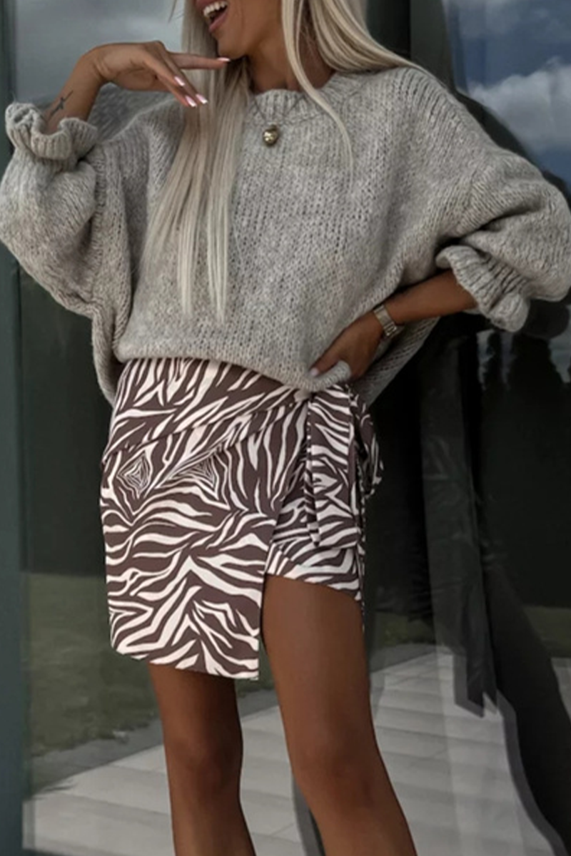 Bohonini Casual Ruffle Weave O Neck Sweater in 4 Colors