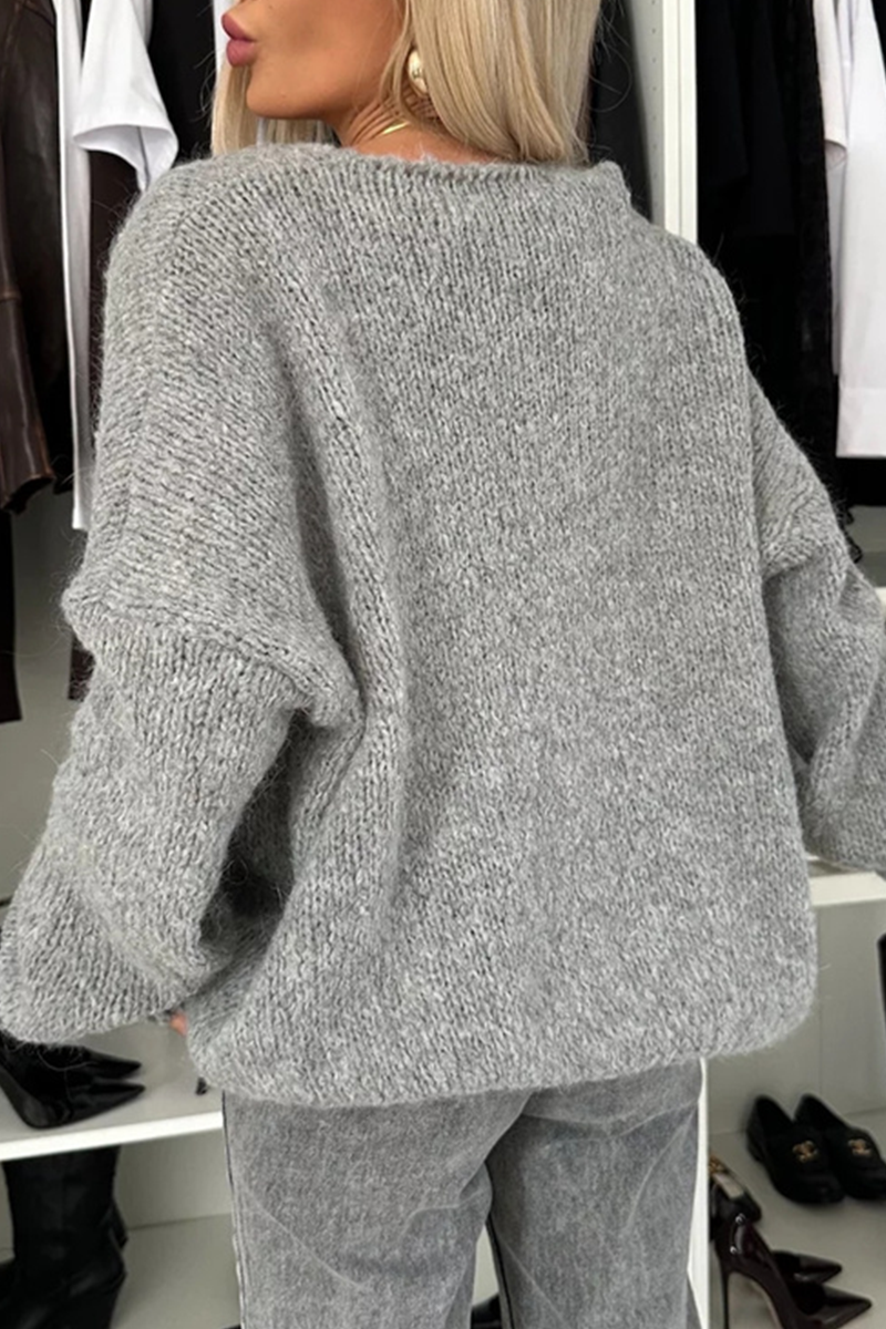 Bohonini Casual V Neck Knitted Jacket for Everyday Style