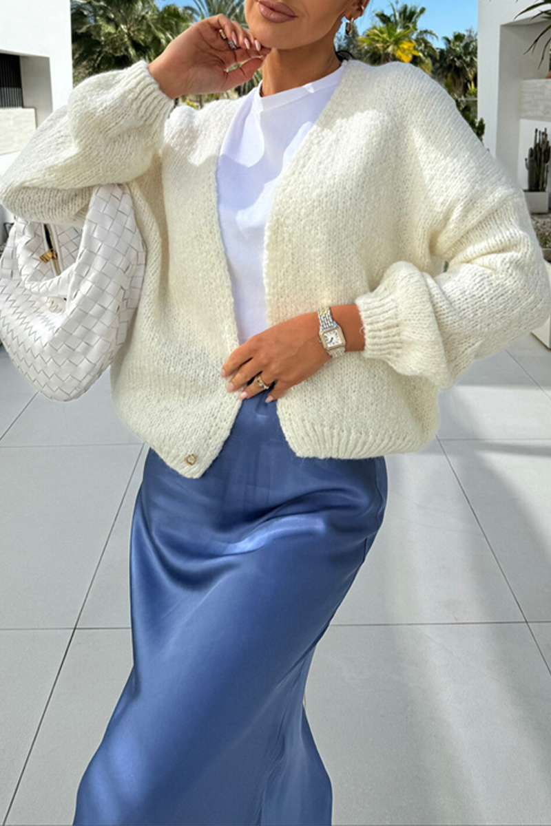 Bohonini Casual V Neck Knitted Jacket in Classic Colors