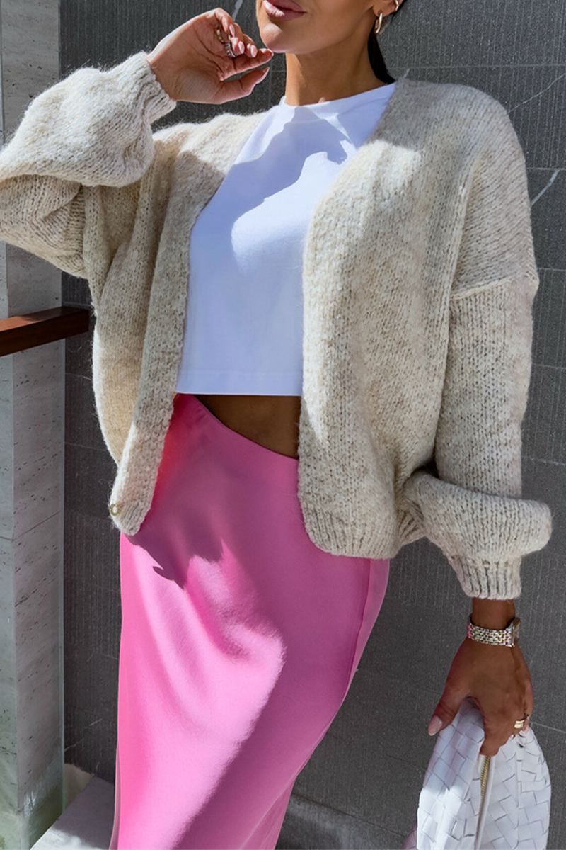 Bohonini Casual V Neck Knitted Jacket in Classic Colors