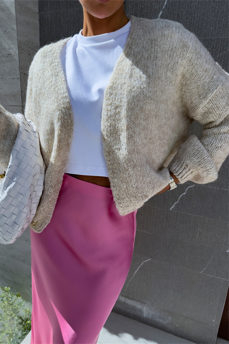 Bohonini Casual V Neck Knitted Jacket in Classic Colors