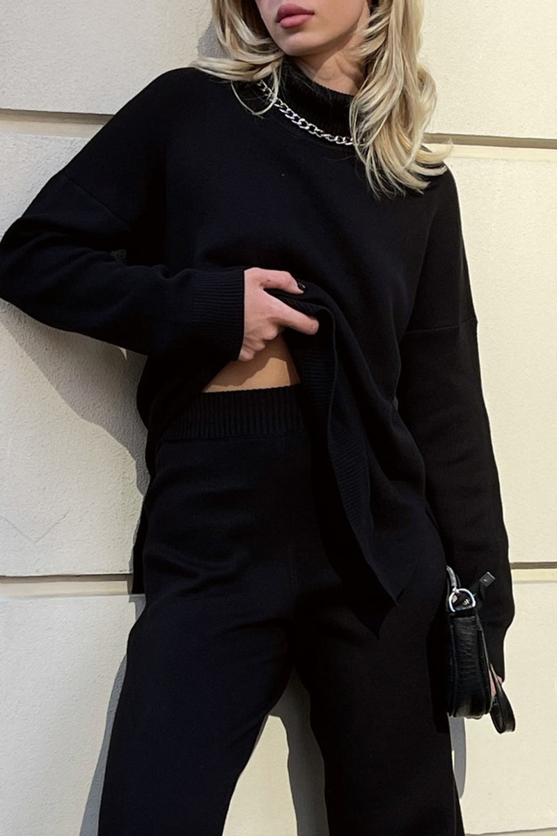 Flornana Casual Solid Color Turtleneck Sweater Collection