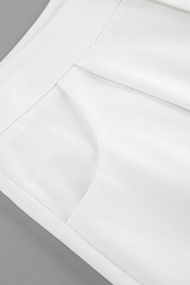 Casual Street Draw String Pocket Buttons Turndown Collar Long Sleeve Two Pieces - Fashionpara