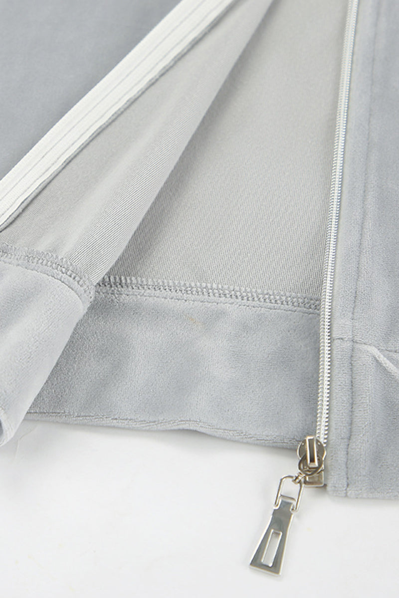 Casual Street Pocket Lace Up Turndown Collar Long Sleeve Two Pieces - Fashionpara