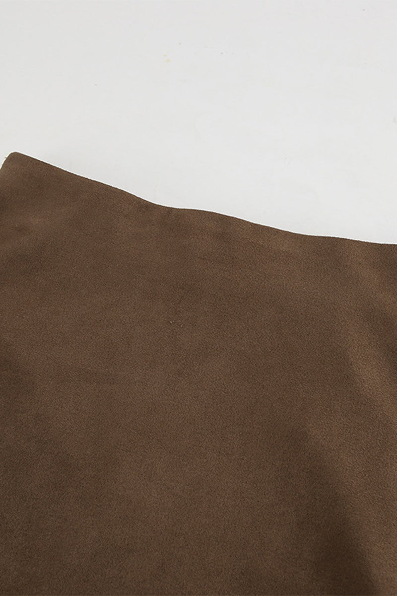 Casual Street Zipper Regular Solid Color Bottoms - Fashionpara