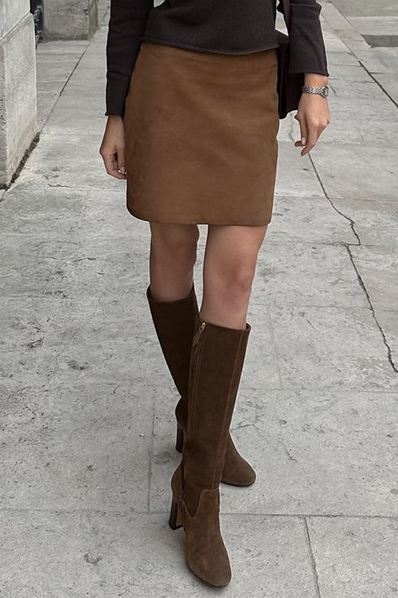 Casual Street Zipper Regular Solid Color Bottoms - Fashionpara