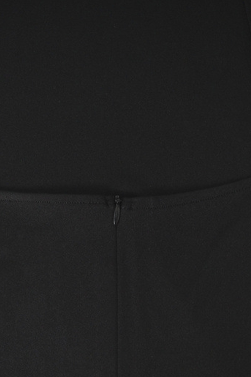 Elegant Rhinestone Fringed Trim Slit Turtleneck Wrapped Skirt Dresses - Fashionpara