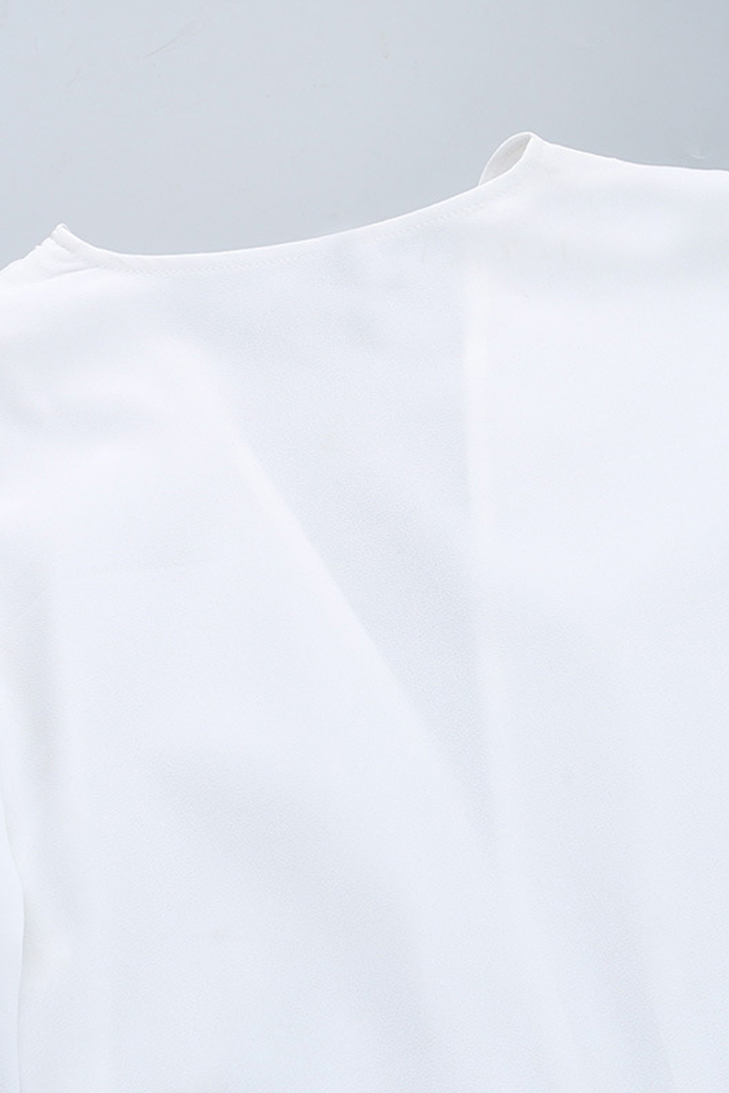 Sexy Ruched V Neck Wrapped Skirt Dresses - Fashionpara