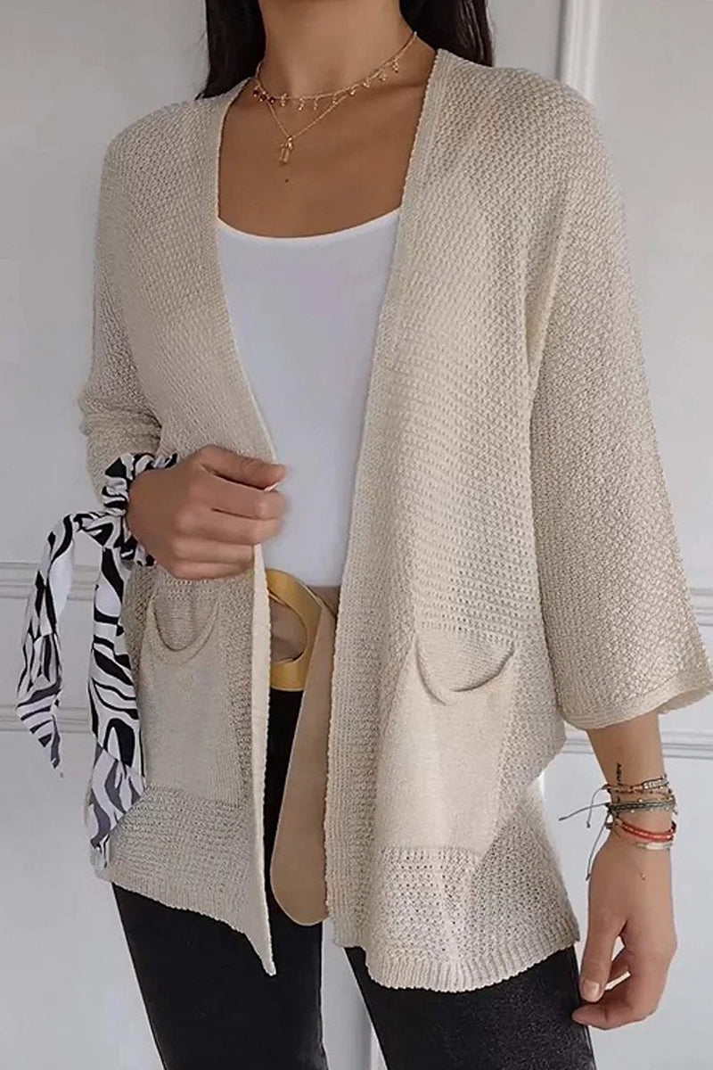 Bohonini Solid Color Pocket Cardigan for Effortless Style