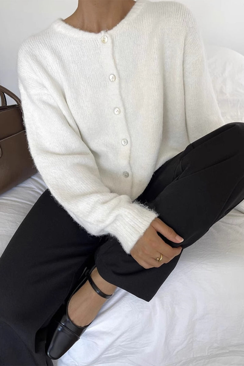 Bohonini Casual Knitted Jacket - Stylish O Neck Design, 5 Colors