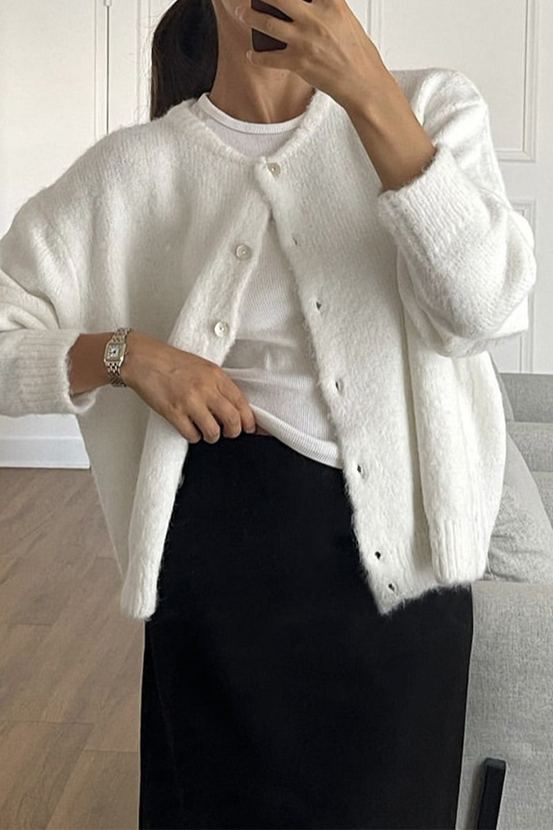 Bohonini Casual Knitted Jacket - Stylish O Neck Design, 5 Colors