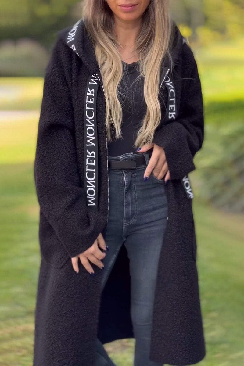 Stylish Zipper Hoodie with Pocket Patchwork Design, 6 Colors