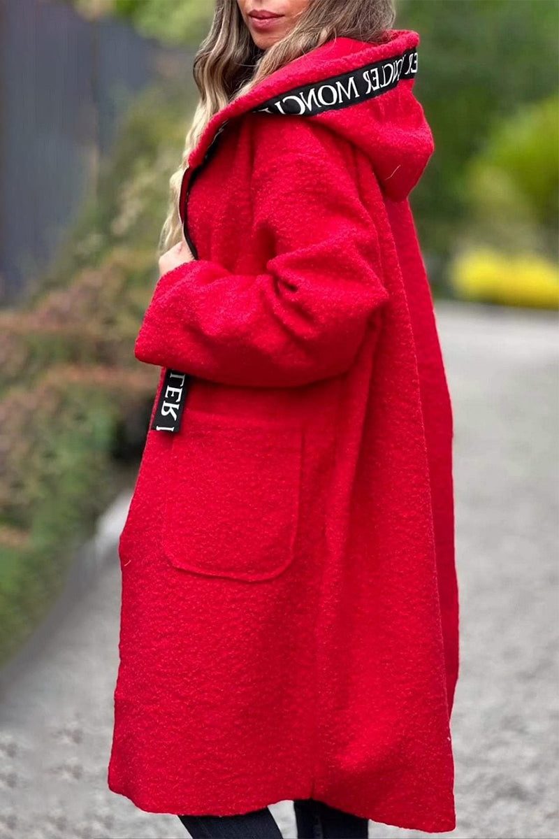 Stylish Zipper Hoodie with Pocket Patchwork Design, 6 Colors