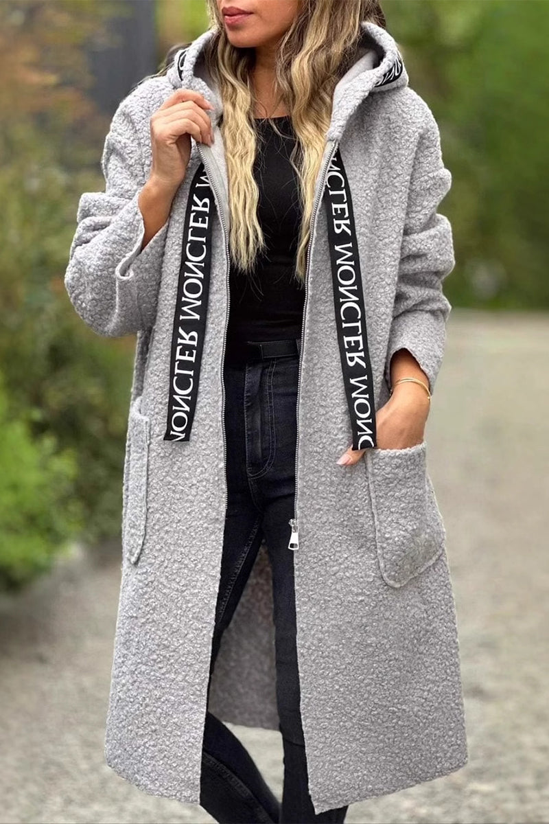 Stylish Zipper Hoodie with Pocket Patchwork Design, 6 Colors