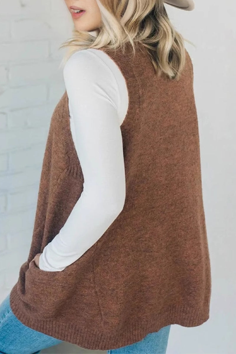 Bohonini Casual V Neck Sweater with Pocket in 5 Colors