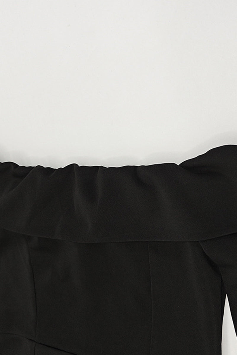 Sexy Patchwork Off Shoulder A Line Dresses(3 Colors) - Fashionpara