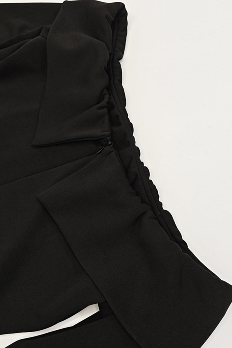 Sexy Patchwork Off Shoulder A Line Dresses(3 Colors) - Fashionpara