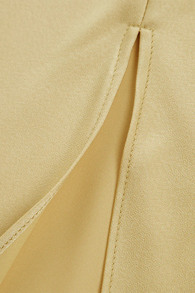 Sexy Backless Slit Sloping Shoulder Long Dresses - Fashionpara