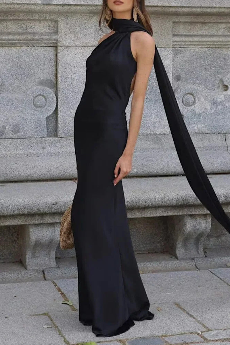 Sexy Backless Halter Evening Dresses - Fashionpara