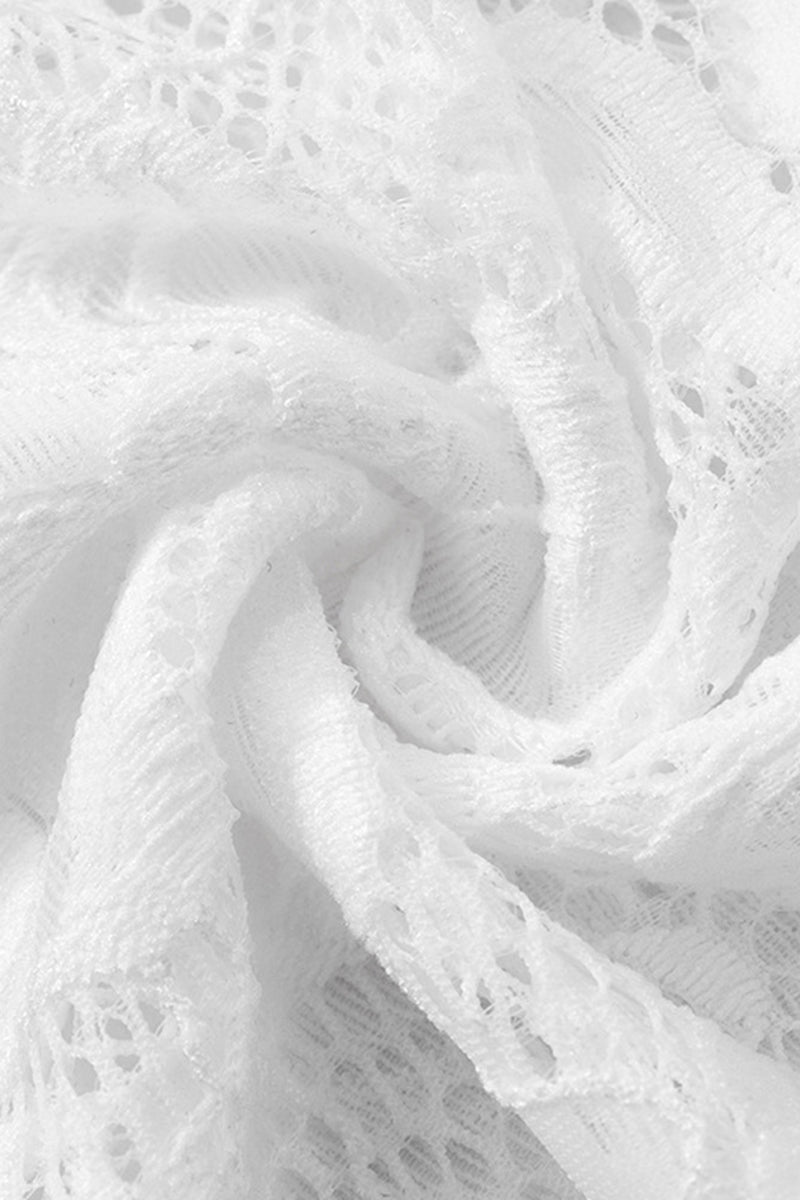 Sexy Lace See-Through O Neck A Line Dresses - Fashionpara