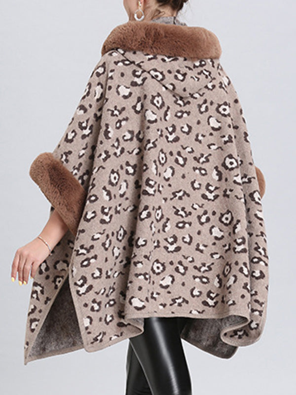 My Favorite Flutter Fluffy Neck Plus Size Cape Cardigan 11