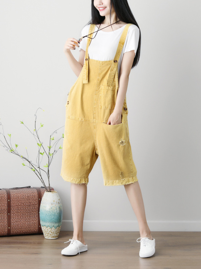 Wrangler Denim Stylish Short Dungarees - Fashionpara