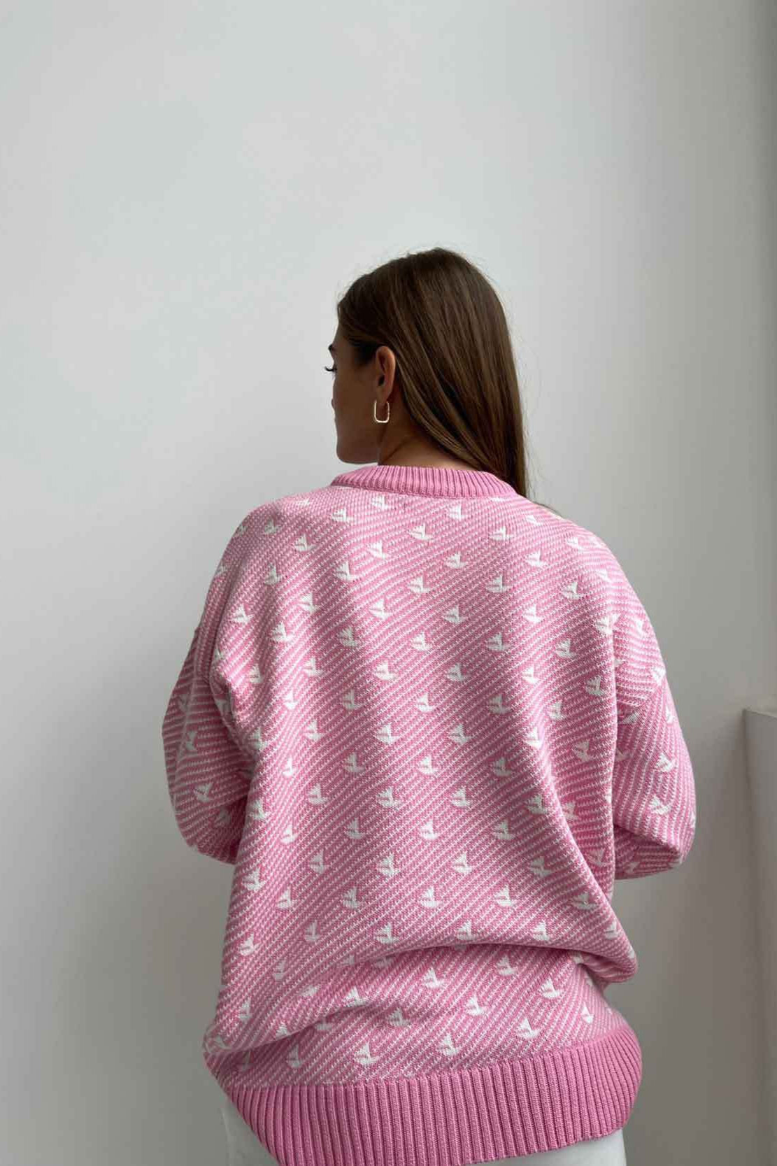 Crew Neck Knit Pullover Sweater