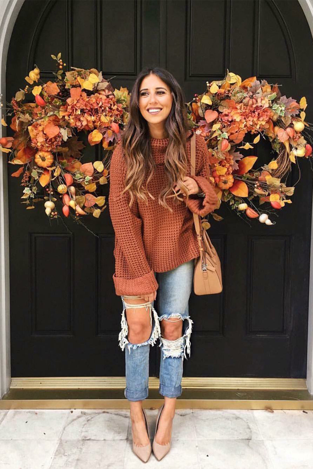 RadyRin Loose High Neck Sweater for Effortless Style