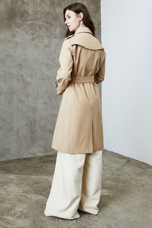 British Style Long Versatile Office Elegant Overcoat - Fashionpara