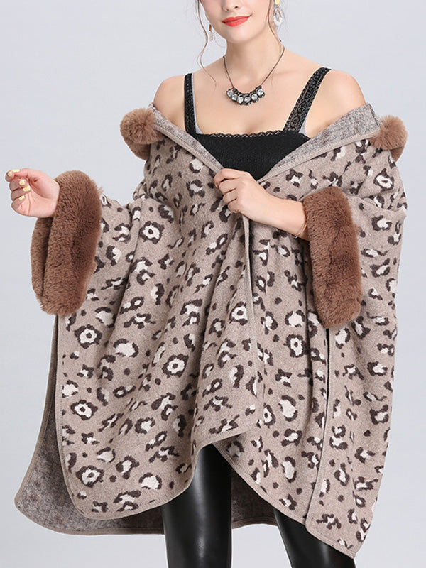 My Favorite Flutter Fluffy Neck Plus Size Cape Cardigan 12