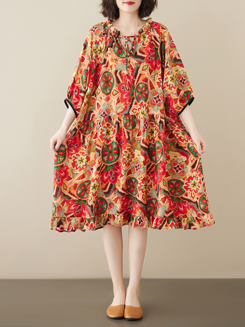In My Heart bat Sleeve Midi Dress - Fashionpara