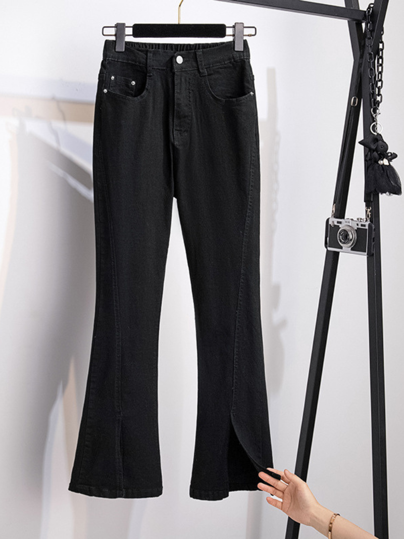 high waist jeans casual loose extra large size bottom pants - Fashionpara