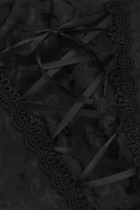 Slim Fit Gothic Tie Strap Corset